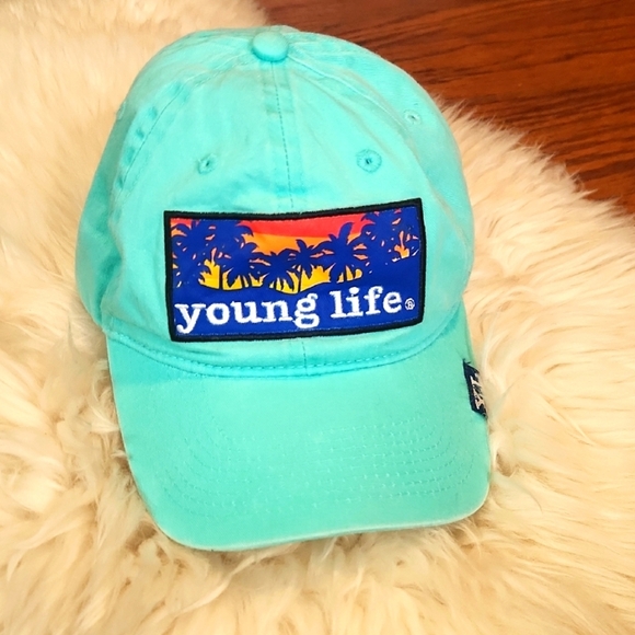 young life Accessories - Young Life Turquoise Patch Hat